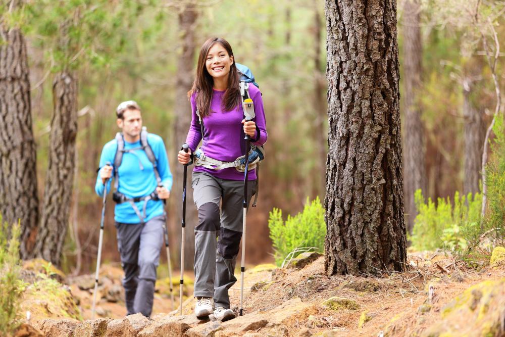 Hook and loop is commonly used in hiking gear