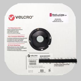 VELCRO 1012-AP-PSA/H White Nylon Woven Fastening Tape Pressure Sensitive Adhesive Back Hook Type 50 Length 5/8 Wide 