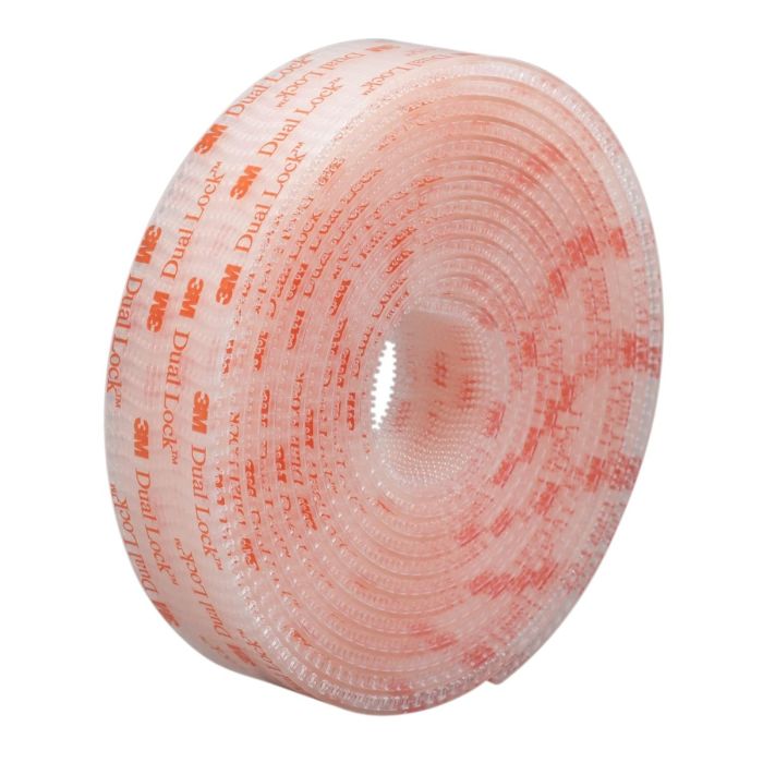 5-yard roll of 1-inch clear 3M Dual Lock reclosable fastener