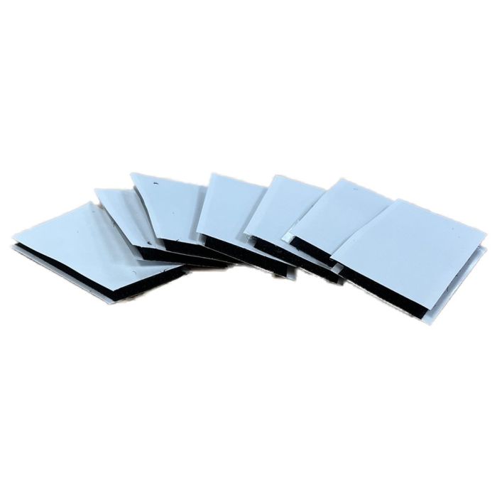 1" x 2" Black Acrylic Hook and Loop Cut and Mated Sets