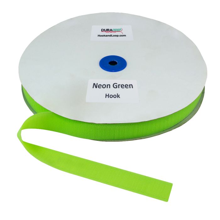 1" - DuraGrip Brand Hook Sew-On - Neon Green DG10NGHS