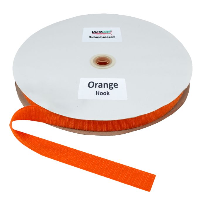 1" - DuraGrip® Brand Hook - Orange, Sew-On DG10ORHS