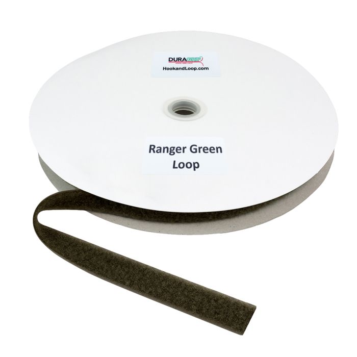 1" - DuraGrip® Brand Loop - Ranger Green, Sew-On DG10RGLS