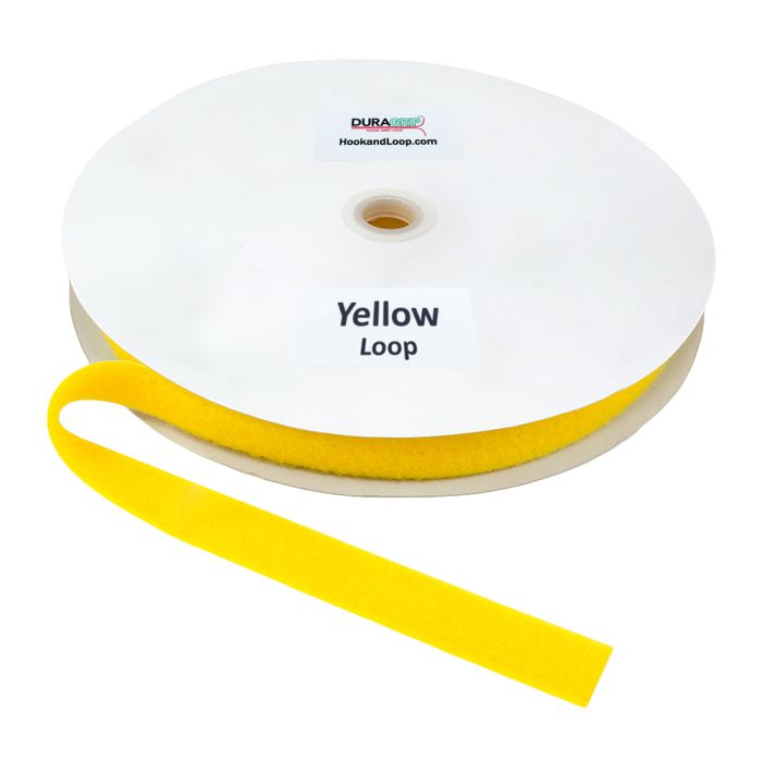 1" - DuraGrip® Brand Loop - Yellow, Sew-On DG10YWLS