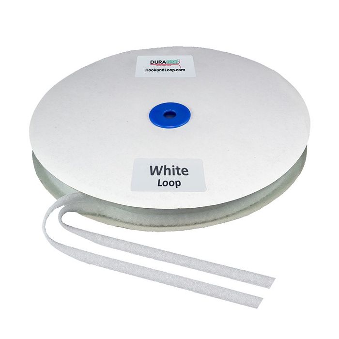 1/2" - DuraGrip Brand Sew-On Loop - White DG12WHLS