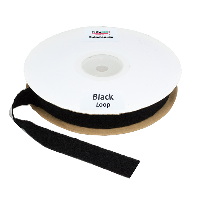 1.5" - DuraGrip brand Peel & Stick Loop: Rubber - Black DG15BLLR