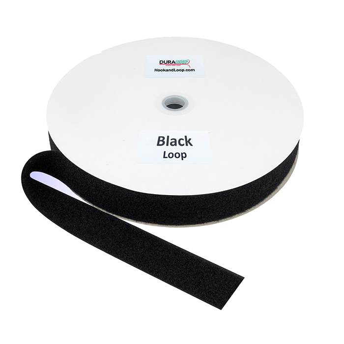 1.5" - DuraGrip Brand Sew-On Loop - Black DG15BLLS