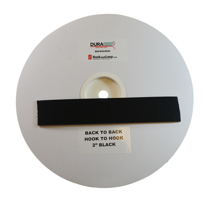 2" DuraGrip Brand Black Hook to Hook - DG20BLHH