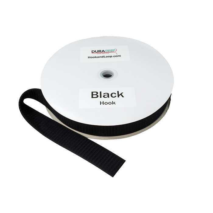 2" - DuraGrip brand Fire Retardant Hook - Black DG20BLHFRS