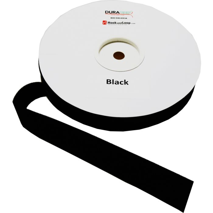 1.5" - DuraGrip® Brand Hook to Loop - Black DG15BLHL-KNIT