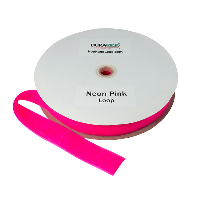 2" - DuraGrip Brand Sew-On Loop - Neon Pink DG20NPLS