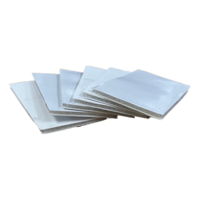 2" x 4" White Acrylic Hook and Loop Cut and Mated Sets
