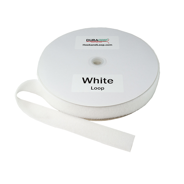 2" - DuraGrip brand Sew-On Loop - White DG20WHLS