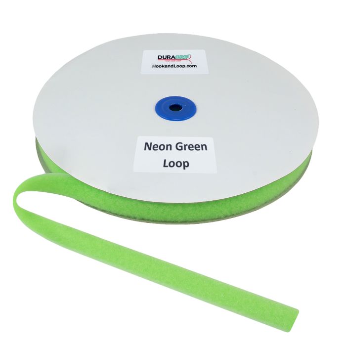 3/4" - DuraGrip® Brand Loop - Neon Green, Sew-On DG34NGLS