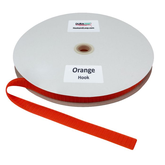 3/4" - DuraGrip® Brand Hook - Orange, Sew-On DG34ORHS