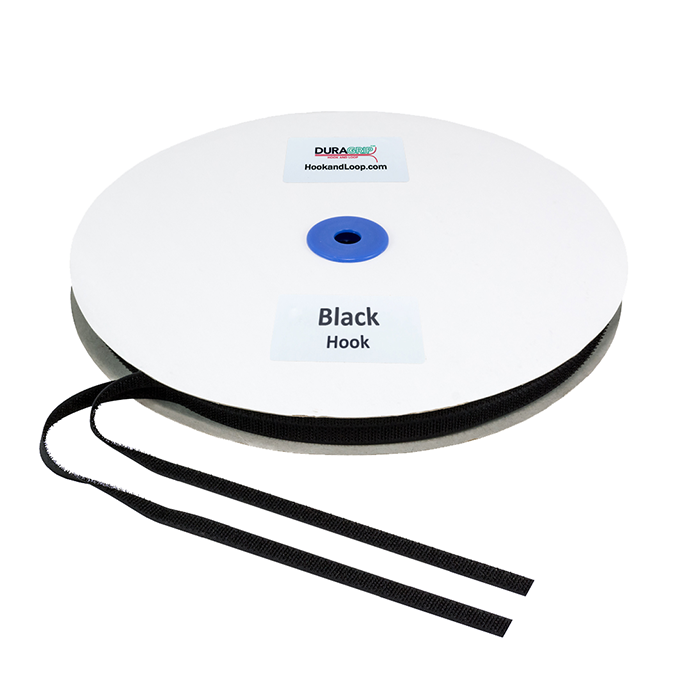 3/8" - DuraGrip Brand Sew-On Hook - Black DG38BLHS