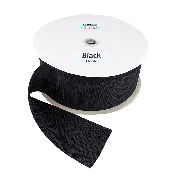 4" - DuraGrip brand Fire Retardant Hook - Black DG40BLHFRS