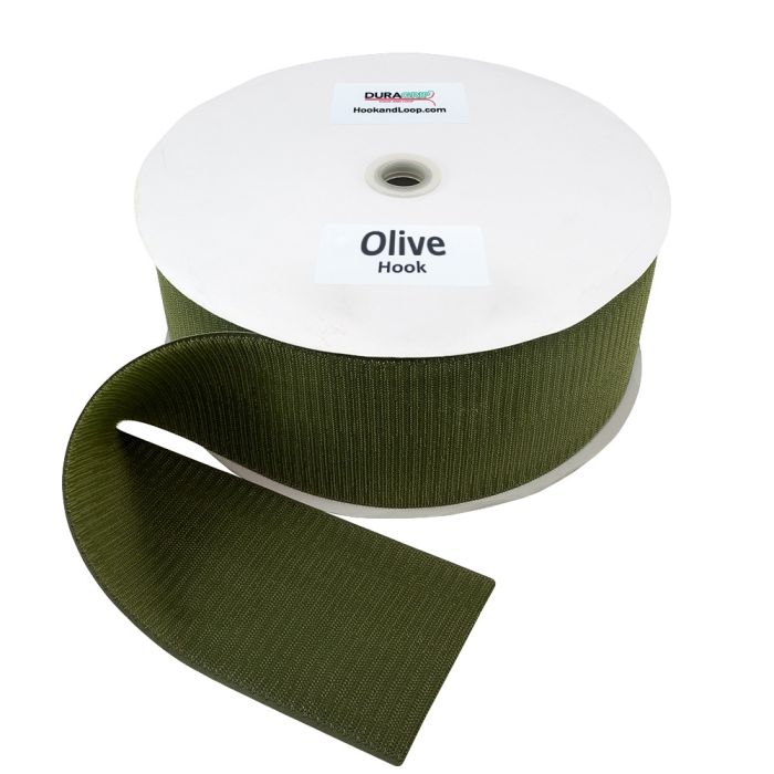 3" - DuraGrip Brand Sew-On Hook - Olive Drab DG30ODHS