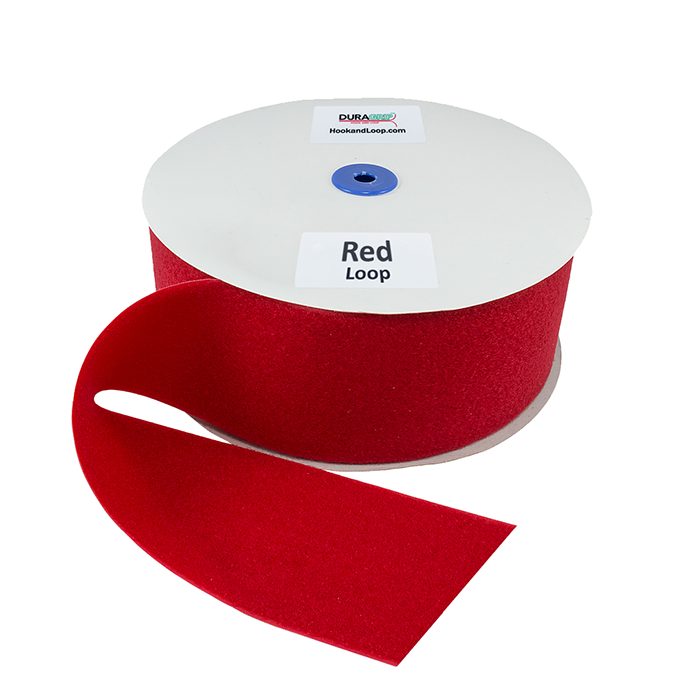 4" - DuraGrip brand Sew-On Loop - Red DG40RDLS