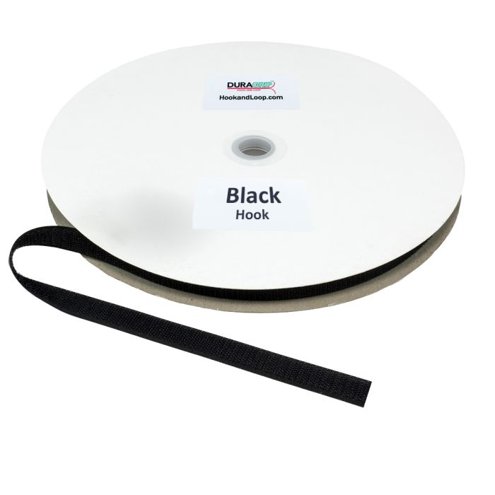 5/8" - DuraGrip® Brand Hook - Black, Sew-On DG58BLHS