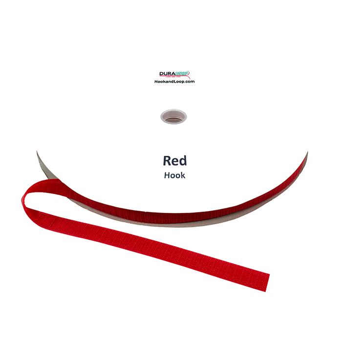 5/8" - DuraGrip brand Sew-On Hook - Red DG58RDHS