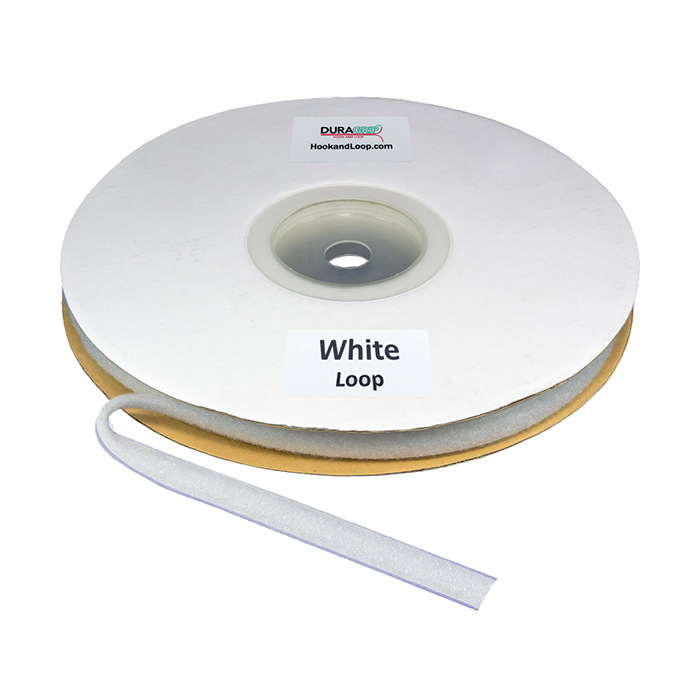 Duragrip 1" White Loop Acrylic