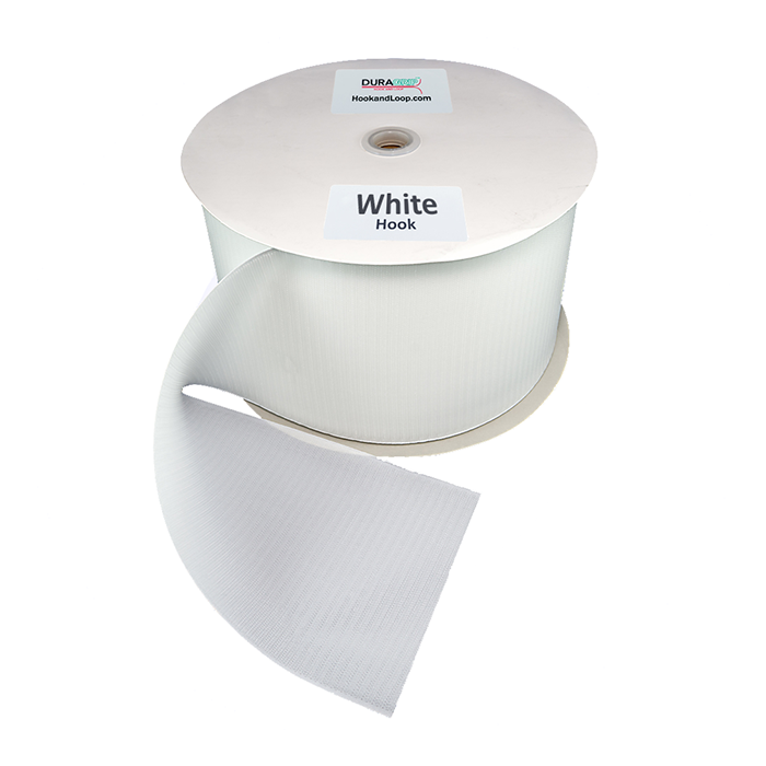 6" - DuraGrip brand Sew-On Hook - White DG60WHHS