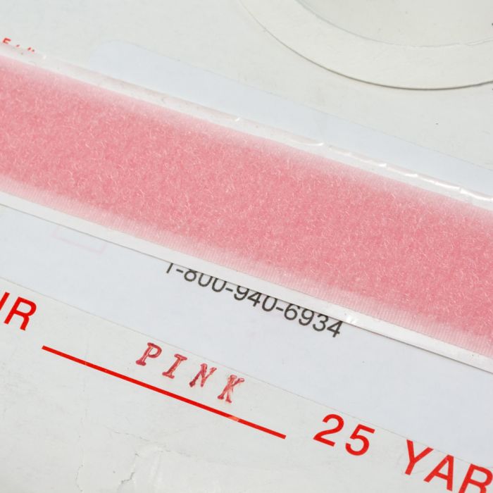 1" - DuraGrip brand Peel & Stick Loop: Rubber - Pink DG10PKLR