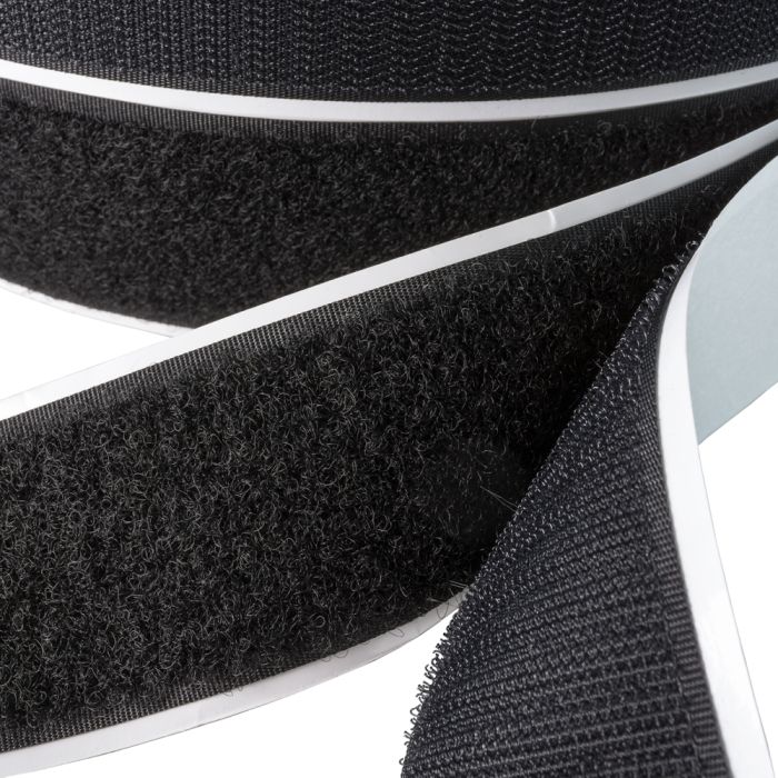 DuraGrip Black Pressure Sensitive Rubber Adhesive Loop
