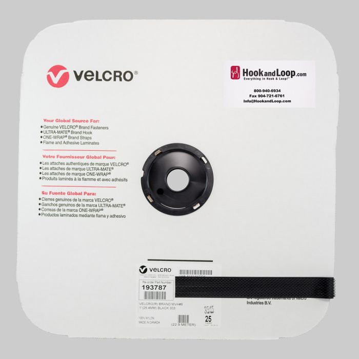 1" - Velcro® brand MVA8 Sew On Hook - Black 193787