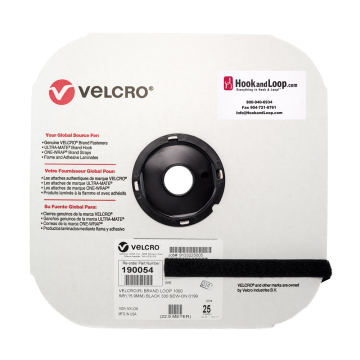VELCRO® Brand - 5/8" Black Loop Sew-On