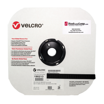VELCRO® Brand - 5/8" Black Hook Sew-On