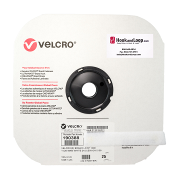 VELCRO® Brand - 1" White Loop Sew-On