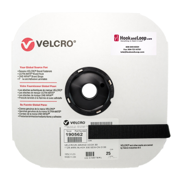 VELCRO® Brand - 1" Black Hook Sew-On