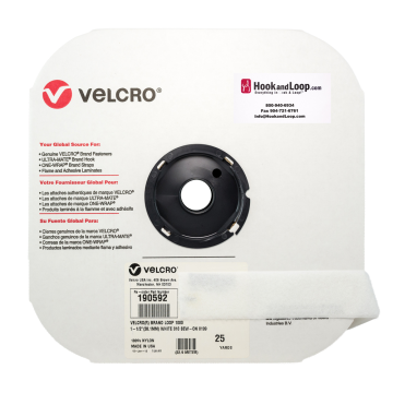 VELCRO® Brand - 1.5" White Loop Sew-On