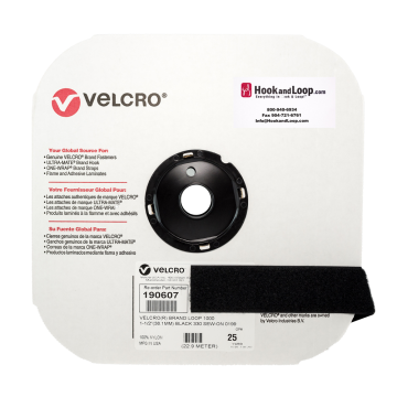 VELCRO® Brand - 1.5" Black Loop Sew-On