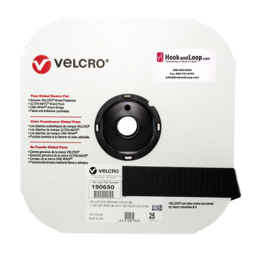 VELCRO® Brand - 1.5" Black Hook 65 Sew-On