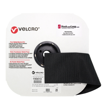 VELCRO® Brand - 4" Black Hook Sew-On