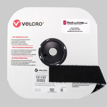 2" - Velcro® brand Pressure Sensitive Adhesive Loop: Acrylic - Black 191195
