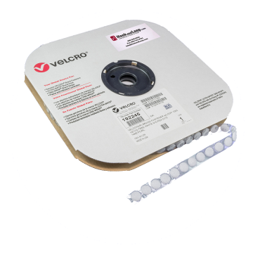 1/2" - VELCRO® brand Loop VELCOIN® - White 192245