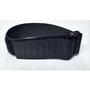 3/4" x 8.5" Black Cinch Strap with Black Ring