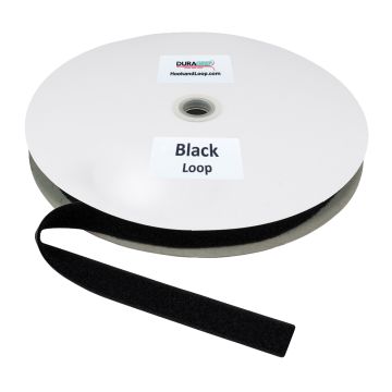 1" - DuraGrip Brand Sew-On Loop - Black DG10BLLS