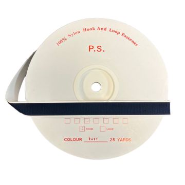 DuraGrip® Brand - 1" Navy Blue Hook Peel & Stick - Rubber - DG10NBHR