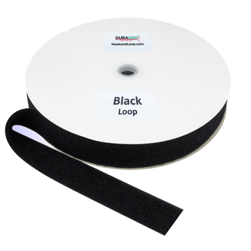 1.5" - DuraGrip Brand Sew-On Loop - Black DG15BLLS