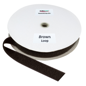 1.5" - DuraGrip Brand Sew-On Loop - Brown DG15BRLS