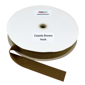 1.5" - DuraGrip Brand Sew-On Hook - Coyote Brown DG15CBHS