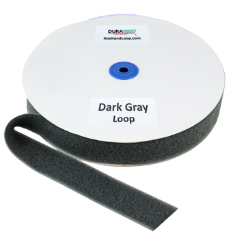 1.5" - DuraGrip Brand Sew-On Loop - Dark Gray DG15DGLS