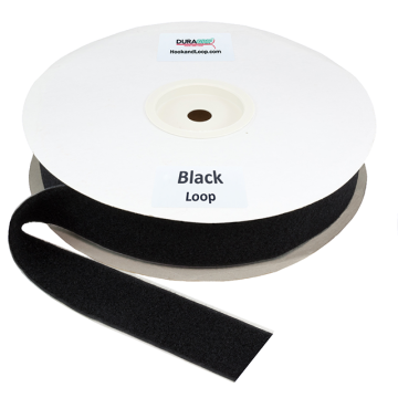 2" - DuraGrip brand Peel & Stick Loop: Rubber - Black DG20BLLR