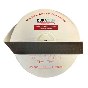 2" - DuraGrip brand Peel & Stick Hook: Rubber - Brown DG20BRHR