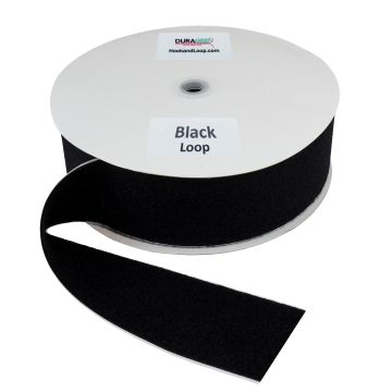 3" - DuraGrip brand Peel & Stick Loop: Rubber - Black DG30BLLR